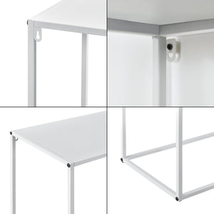 Console tafel sidetable metaal 95x110x32 cm wit mat
