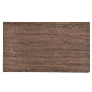 Table de Salle à Manger Kiel pour 4 Personnes 120 x 70 x 75 cm Effet Noyer Noir [en.casa]