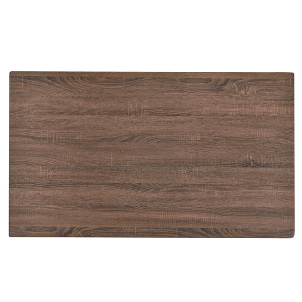 Table de Salle à Manger Kiel pour 4 Personnes 120 x 70 x 75 cm Effet Noyer Noir [en.casa]
