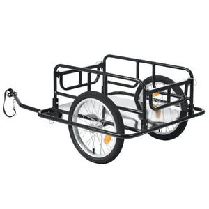 Remorque Vélo de Transport 130 x 72 x 49 cm Capacité max. 40 kg Noir [pro.tec]