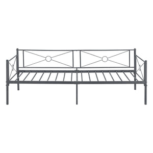 Cadre de Lit Simple Alvesta en Métal Matelas 90x200 cm [en.casa][neu.haus]