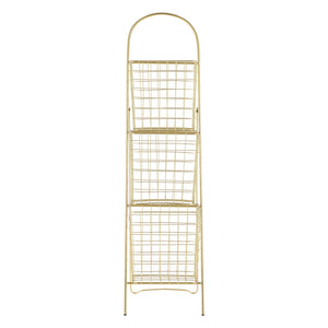 Bloempot trap ladder Hensies 106,5x26,5x55 cm messing