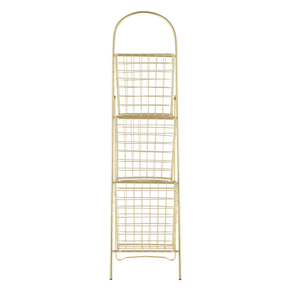Bloempot trap ladder Hensies 106,5x26,5x55 cm messing