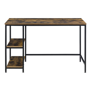 Bureau Vilhelmina 120x60x76,5 cm zwart en houtkleurig