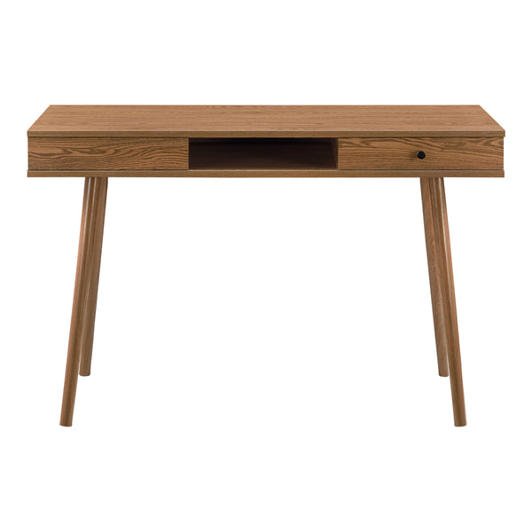 Bureau Habo 74 x 115 x 48 cm Effet Bois Foncé [en.casa]