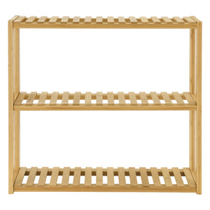 [en.casa] Wandrek Örnsköldsvik met 3 planken 60x15x54 cm bamboe