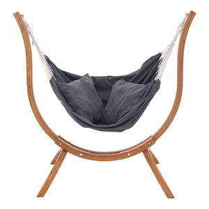 [en.casa] Hangstoel met standaard Grevena 155x106x143 cm