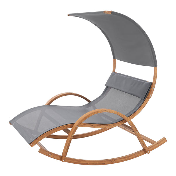 [en.casa] Ligbed schommelstoel Kasos 181x135x190 cm
