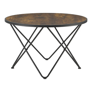 Table basse Goskamark ronde acier 80 x 50 cm [en.casa]