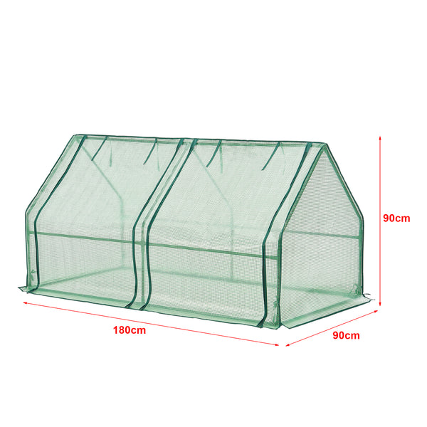 [en.casa] Tuinkas Nissewaard kweekkas 180x90x90 cm groen