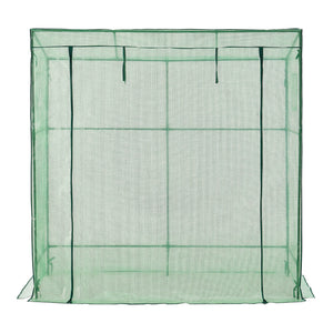 [en.casa] Tuinkas Vlaardingen kweekkas 198x78x180-200 cm groen