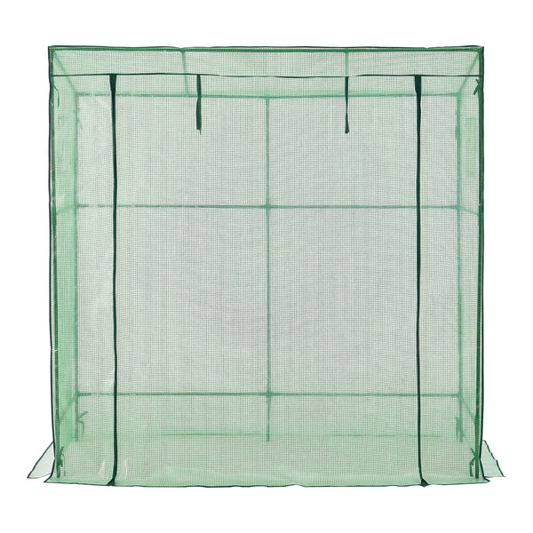 [en.casa] Tuinkas Vlaardingen kweekkas 198x78x180-200 cm groen