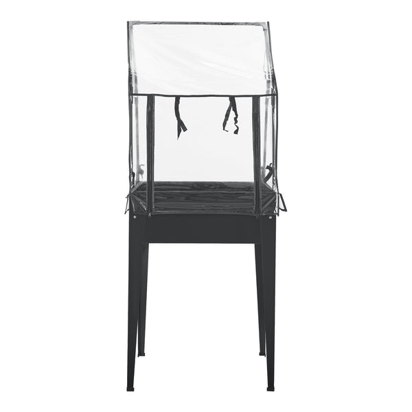 [en.casa] Kweektafel Katwijk plantenbak 60x60x152 cm antraciet