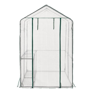 [en.casa] Tuinkas Oosterhout met 4 planken 120x186x190 cm