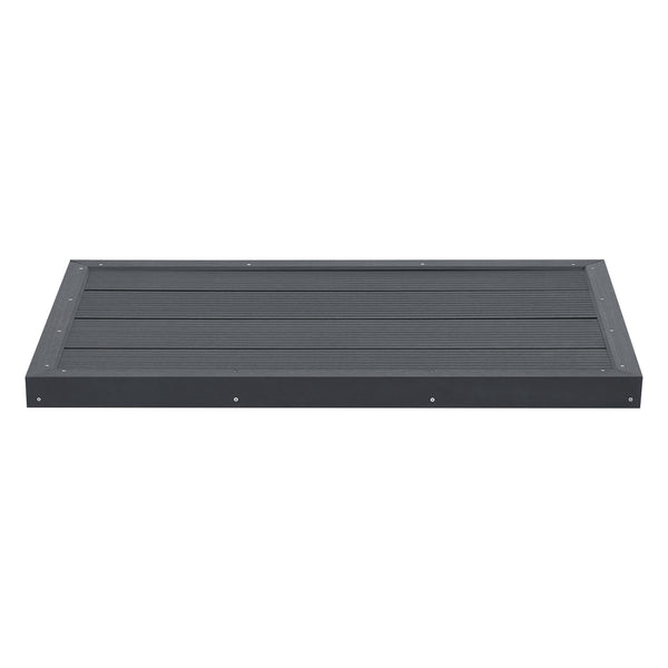 Plaque de base Nürtingen antidérapant pour douche de jardin et piscine 101 x 63 x 5,5 cm [en.casa]
