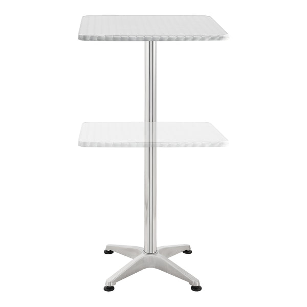 Table de bistrot carrée Järpen à hauteur réglable 75 cm / 115 cm [en.casa]