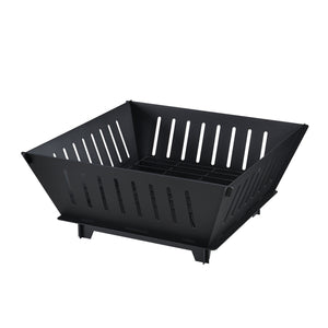 Brasero de jardin Fedje au charbon ou au bois 25 x 55 x 55 cm [casa.pro]