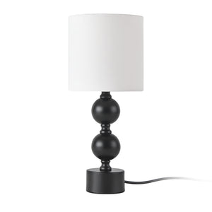 Lampe de bureau Wrexham E14 en métal 40 cm noir et blanc [lux.pro]