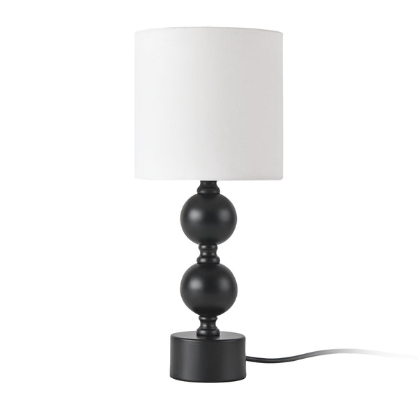 Lampe de bureau Wrexham E14 en métal 40 cm noir et blanc [lux.pro]