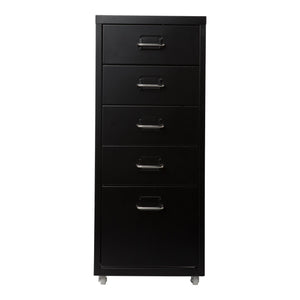Caisson de bureau Kökar à roulettes avec 5 tiroirs 69 x 28 x 41 cm [en.casa]