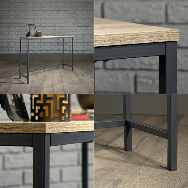 Table console Kronoby 80 x 100 x 30 cm noir / effet bois [en.casa]
