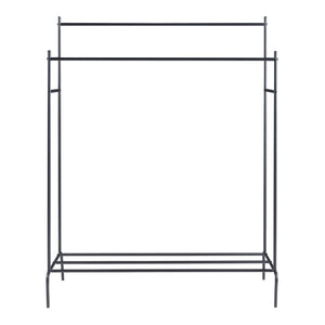 [en.casa] Kledingrek Bramming 147x116x54cm zwart