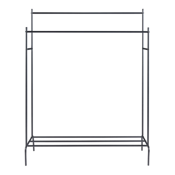 [en.casa] Kledingrek Bramming 147x116x54cm zwart