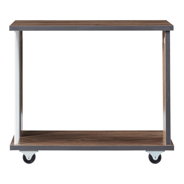 [en.casa] Bijzettafel Haarby 42x50x24 cm Eiken