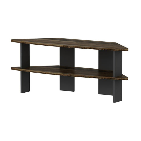 Meuble TV Fredensborg 45 x 116 x 40 cm effet bois ancien / anthracite [en.casa]