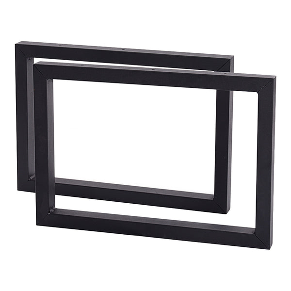 Set de 2 pieds de table Lunderskov rectangulaires en acier 35 x 50 cm [en.casa]