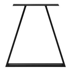 Set de 2 pieds de table Lyngby triangulaires en acier 72 x 55 x 6 cm [en.casa]