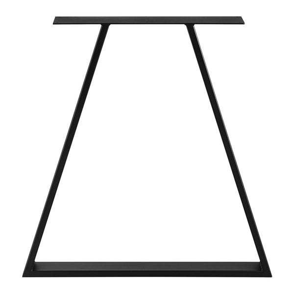 Set de 2 pieds de table Lyngby triangulaires en acier 72 x 55 x 6 cm [en.casa]