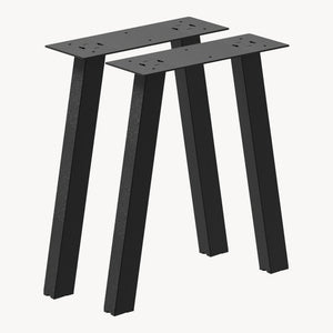 Set de 2 pîeds de table Mariager triangulaires en acier 42 x 40 cm [en.casa]