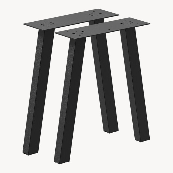 Set de 2 pîeds de table Mariager triangulaires en acier 42 x 40 cm [en.casa]