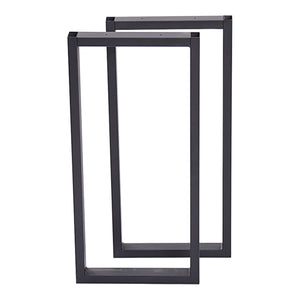 Set de 2 pieds de table Møldrup rectangulaires en acier 56 x 27 cm [en.casa]
