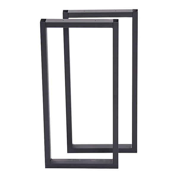 Set de 2 pieds de table Møldrup rectangulaires en acier 56 x 27 cm [en.casa]