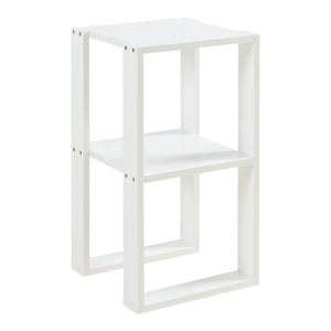 Table d'appoint carrée Thyholm 55 x 30 x 30 cm blanc [en.casa]