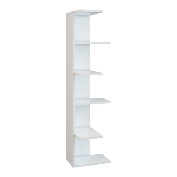 [en.casa] Boekenkast Pandrup schap 141x37x22 cm wit