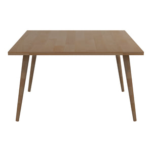 Table basse carrée Purhus en bois de hêtre 50 x 80 x 80 cm naturel [en.casa]