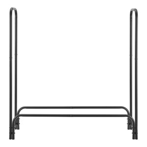 [casa.pro] Metalen brandhout rek houtopslag 124x124x34,5 cm zwart