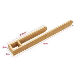 [en.casa] Handdoekrek Tønsberg voor wandmontage 38x5x4 cm bamboe