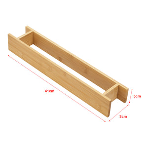 Porte-serviettes Timrå mural à coller bambou [en.casa]