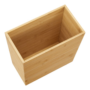 Poubelle de salle de bain Sollefteå en bambou 9 litres [en.casa]