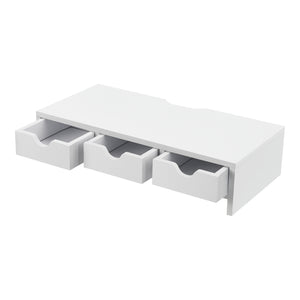 [en.casa] Monitorstandaard Ruovesi verhoger 12x51x25 cm wit