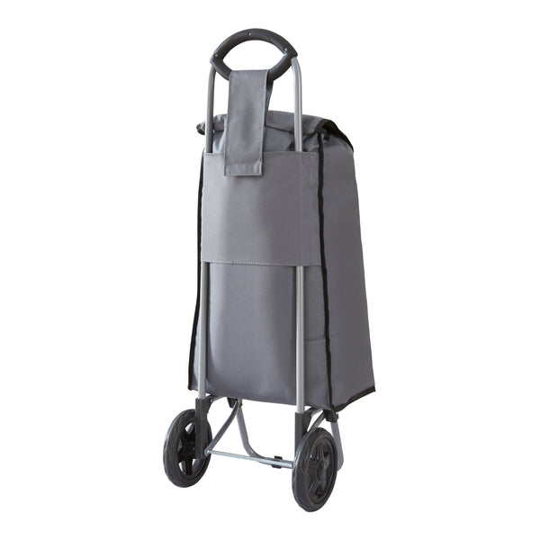 Chariot de courses Nørre 36 litres 93 x 32 x 30 cm gris foncé / noir [en.casa]