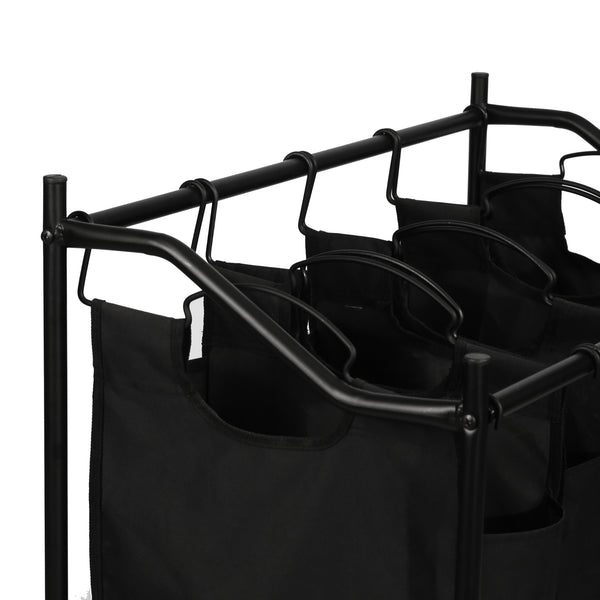 Panier à linge Vamdrup à 4 compartiments capacité 18 litres [en.casa]