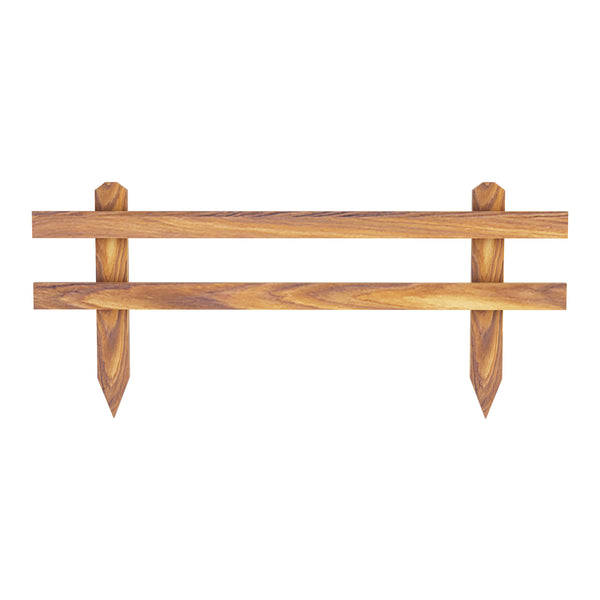 Set de 2 clôtures de jardin Krölpa en bois de pin naturel [en.casa]