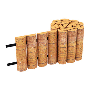 Palissade Rotta bois de pin 150 x 20 cm naturel [en.casa]