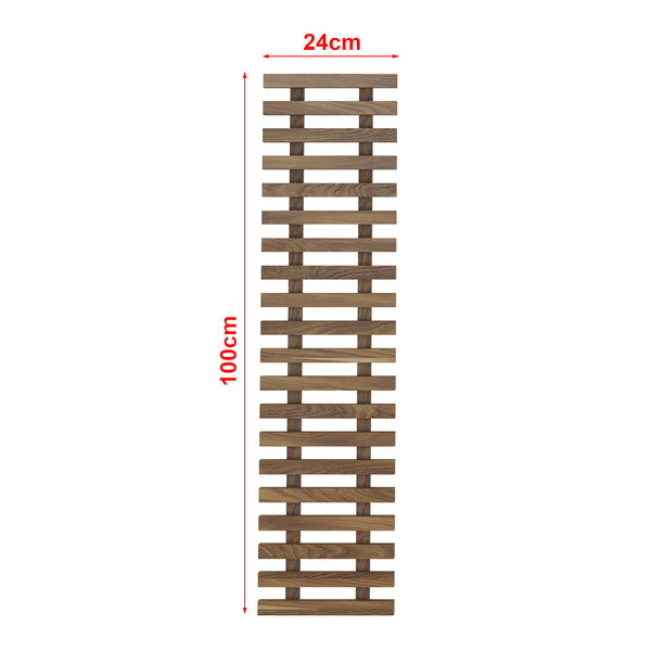 [en.casa] Wandrek set van 3 voor bloempotten houtkleurig