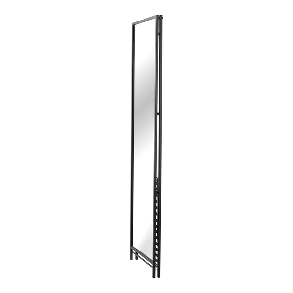 [en.casa] Spiegel vrijstaand Ruffano met plank 160x44x59,5 cm zwart